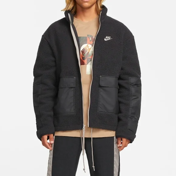 Nike Jackets Coats Nwt Mens Nike Sherpa Fleece Jacket Poshmark